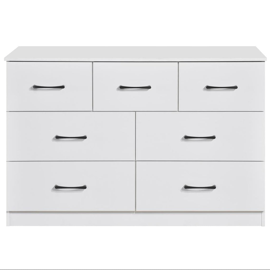 Paddington 4 Door Wardrobe & 7 Drawer Chest 3 Piece Bedroom Set