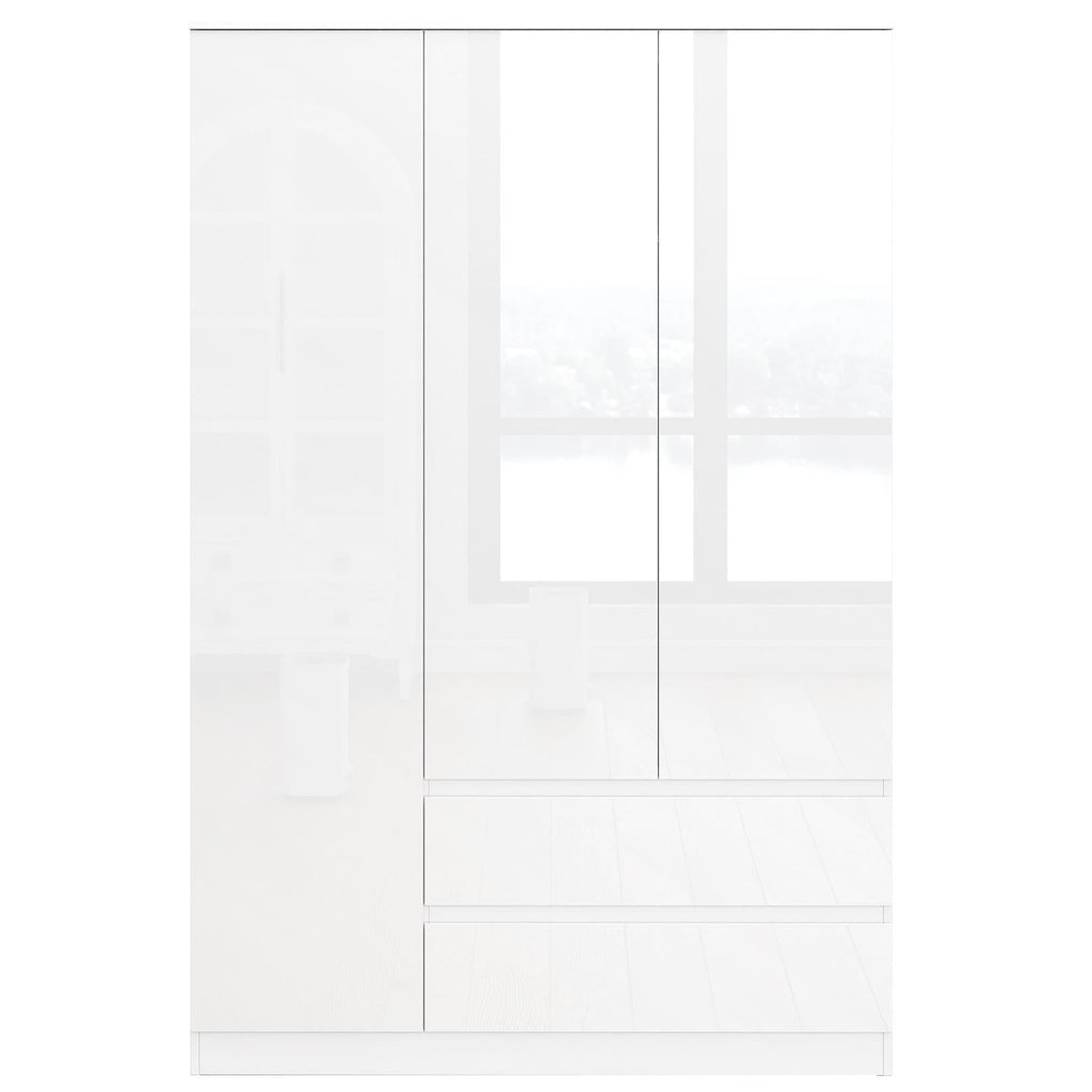 Soho 3 Door Wardrobe, 4 Drawer Chest & Bedside Tables 4 Piece Bedroom Set