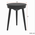 Bluetooth Speaker Side Table with 360° Sound & LED Light