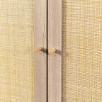 Willow Rattan 3 Door Wardrobe 3 Piece Bedroom Set