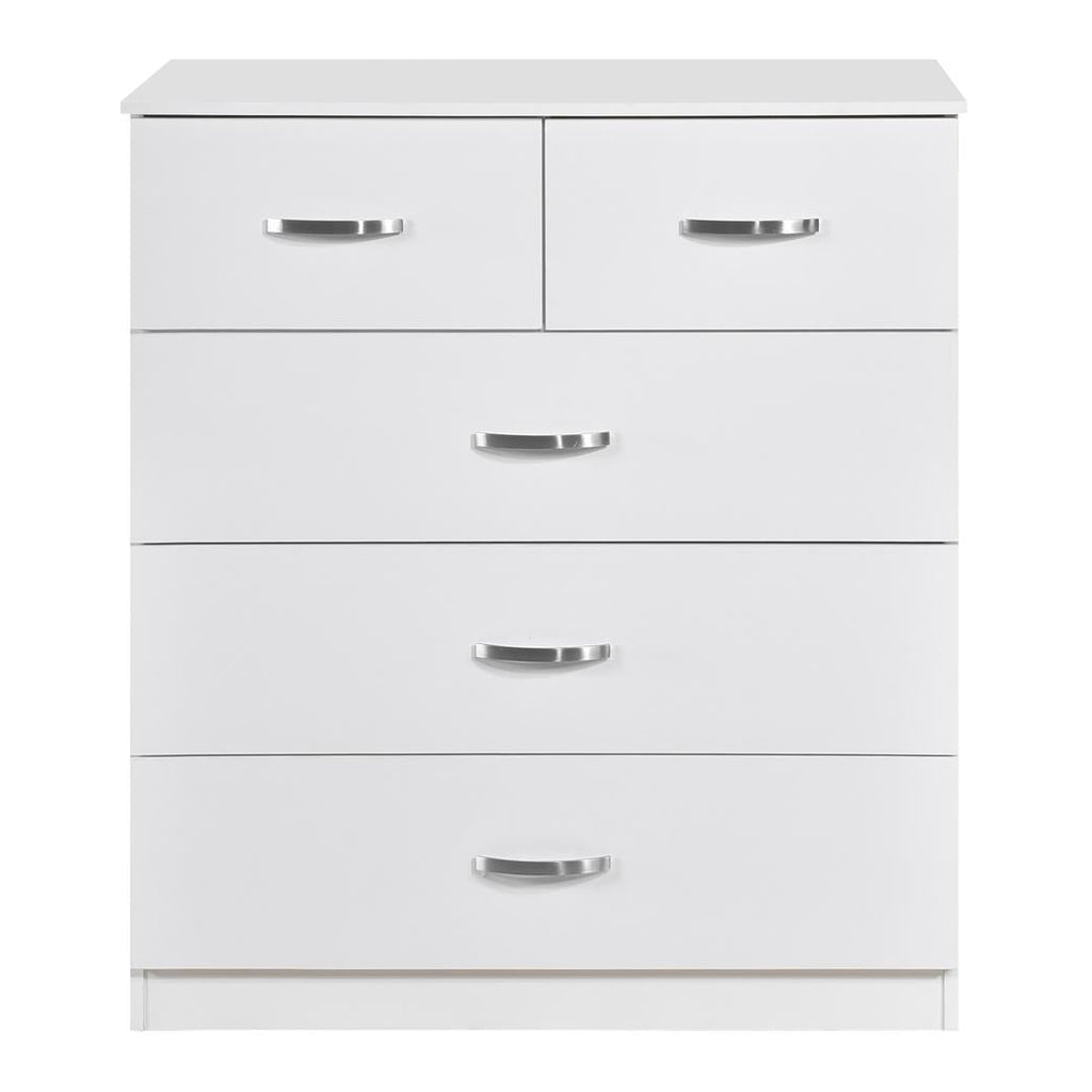 Paddington 3 Door Wardrobe & 3+2 Drawer Chest 4 Piece Bedroom Set