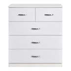 Paddington 3 Door Wardrobe & 3+2 Drawer Chest 4 Piece Bedroom Set