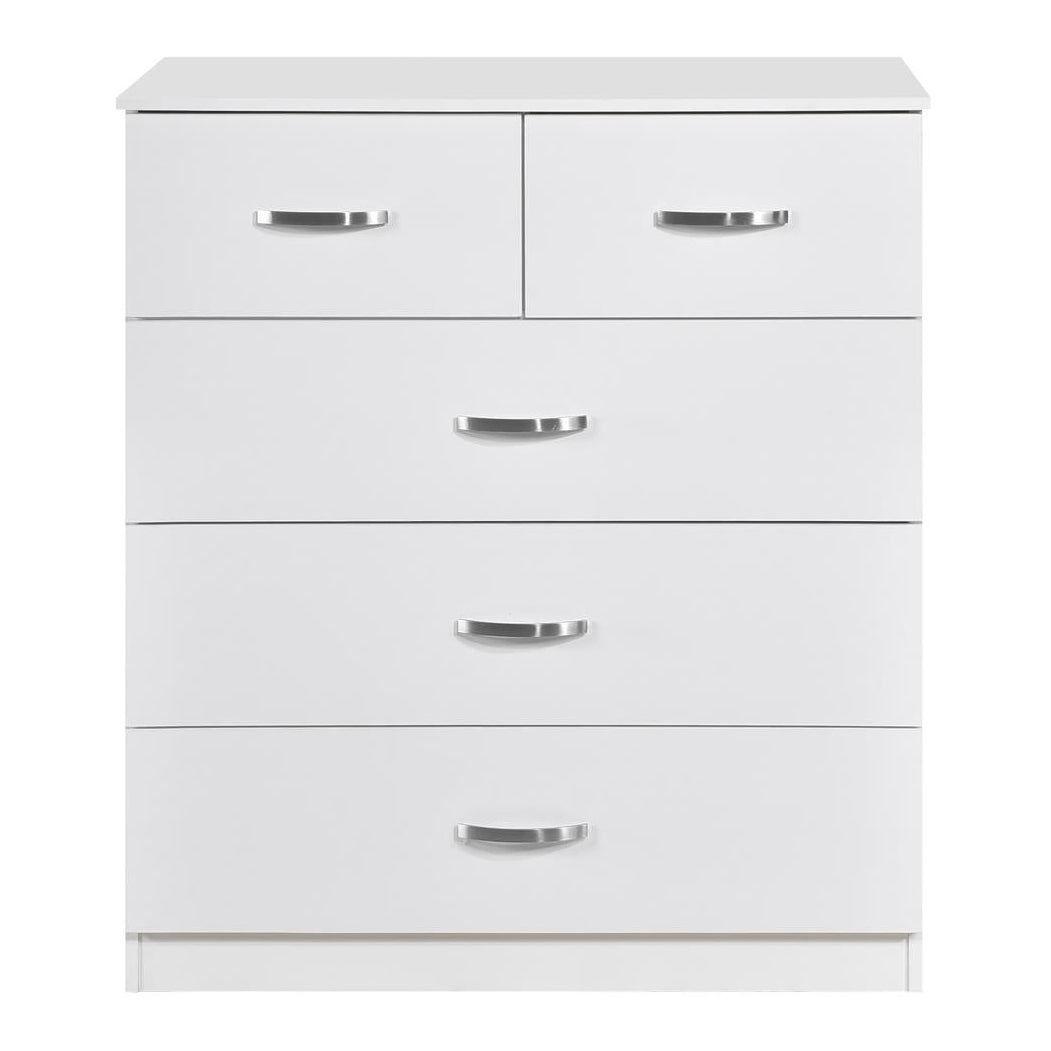 Paddington 3 Door Wardrobe & 3+2 Drawer Chest 4 Piece Bedroom Set