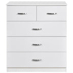 Paddington 4 Door Wardrobe & 3+2 Drawer Chest 3 Piece Bedroom Set