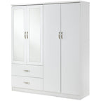 Paddington 4 Door 2 Drawer Mirrored Wardrobe