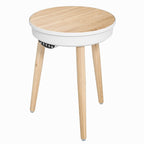 Bluetooth Speaker Side Table with 360° Sound & LED Light