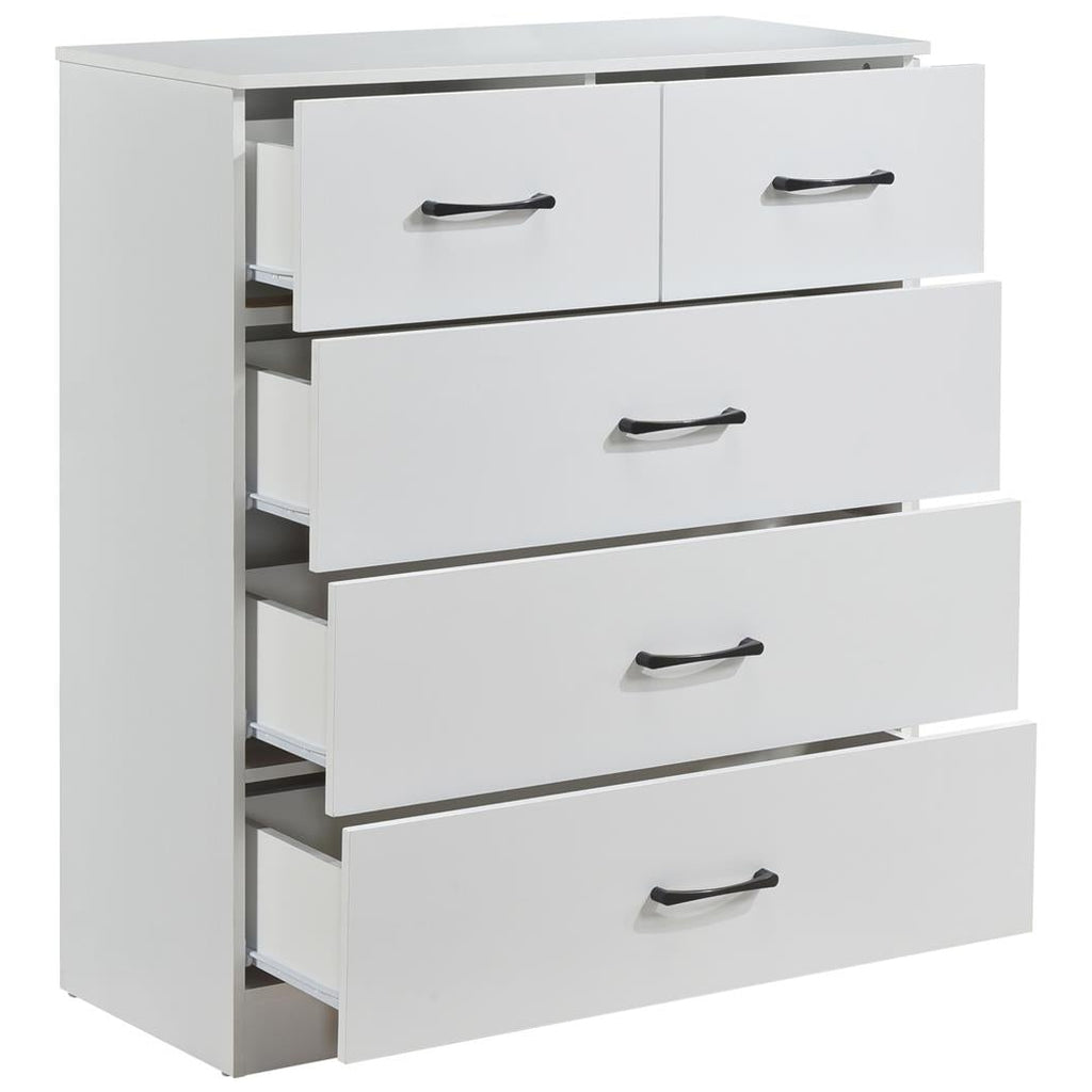 Paddington 3 Door Wardrobe & 3+2 Drawer Chest 4 Piece Bedroom Set