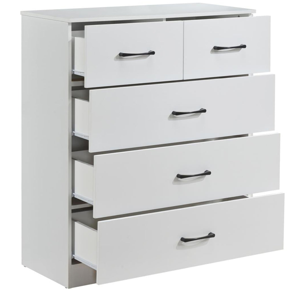 Paddington 4 Door Wardrobe & 3+2 Drawer Chest 3 Piece Bedroom Set