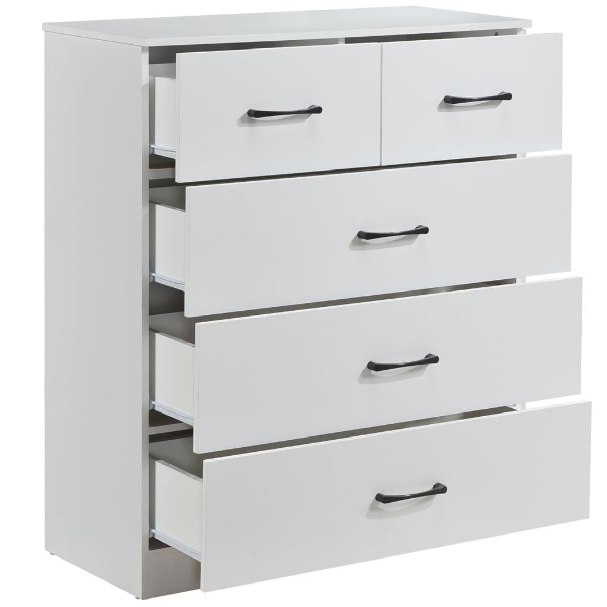 Paddington 4 Door Wardrobe & 3+2 Drawer Chest 3 Piece Bedroom Set