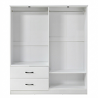 Paddington 4 Door Wardrobe & 3+2 Drawer Chest 3 Piece Bedroom Set