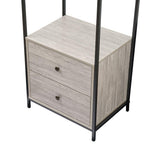 Alva Open Wardrobe with 2 Drawers