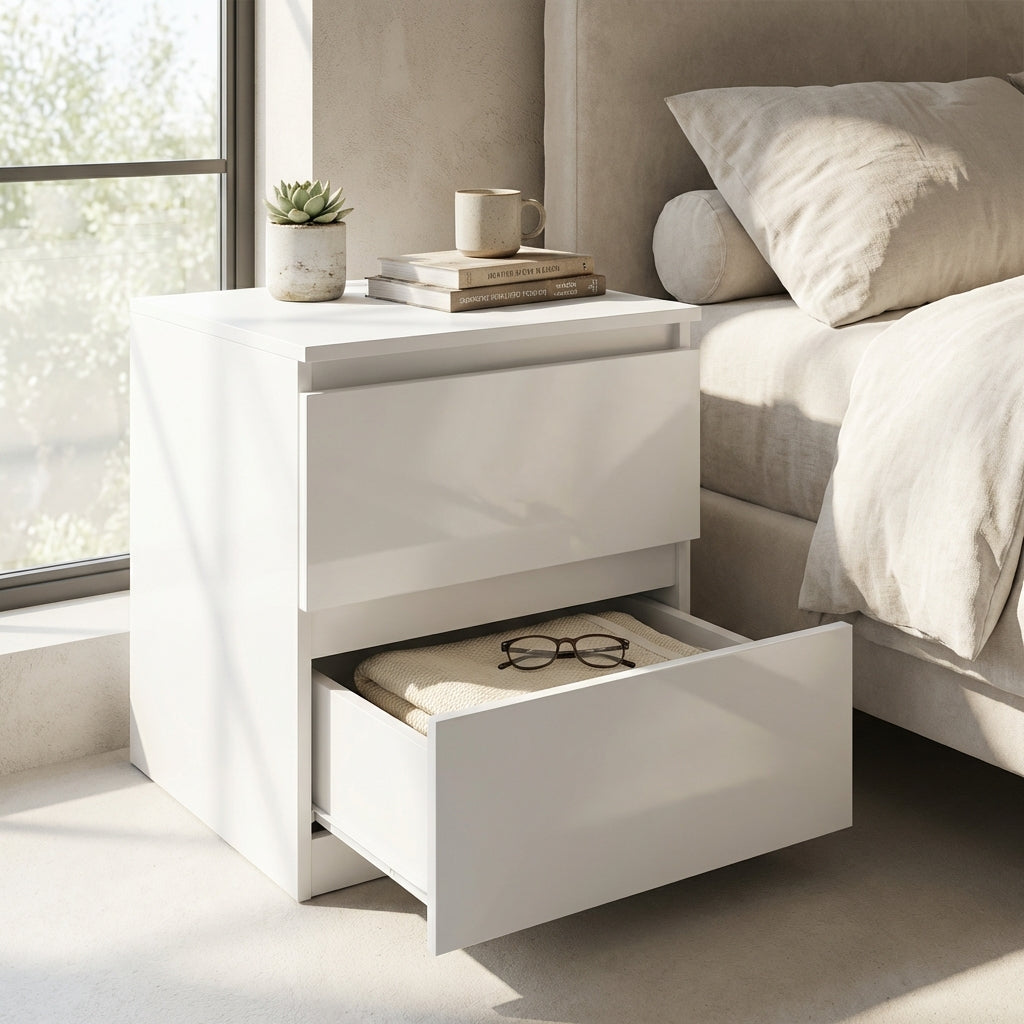 Soho 2 Drawer Bedside Table