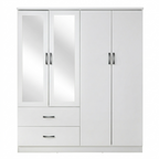 Paddington 4 Door Wardrobe & 7 Drawer Chest 3 Piece Bedroom Set