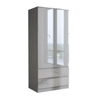 Soho 2 Door Wardrobe & 4 Drawer Chest High Gloss 3 Piece Bedroom Set