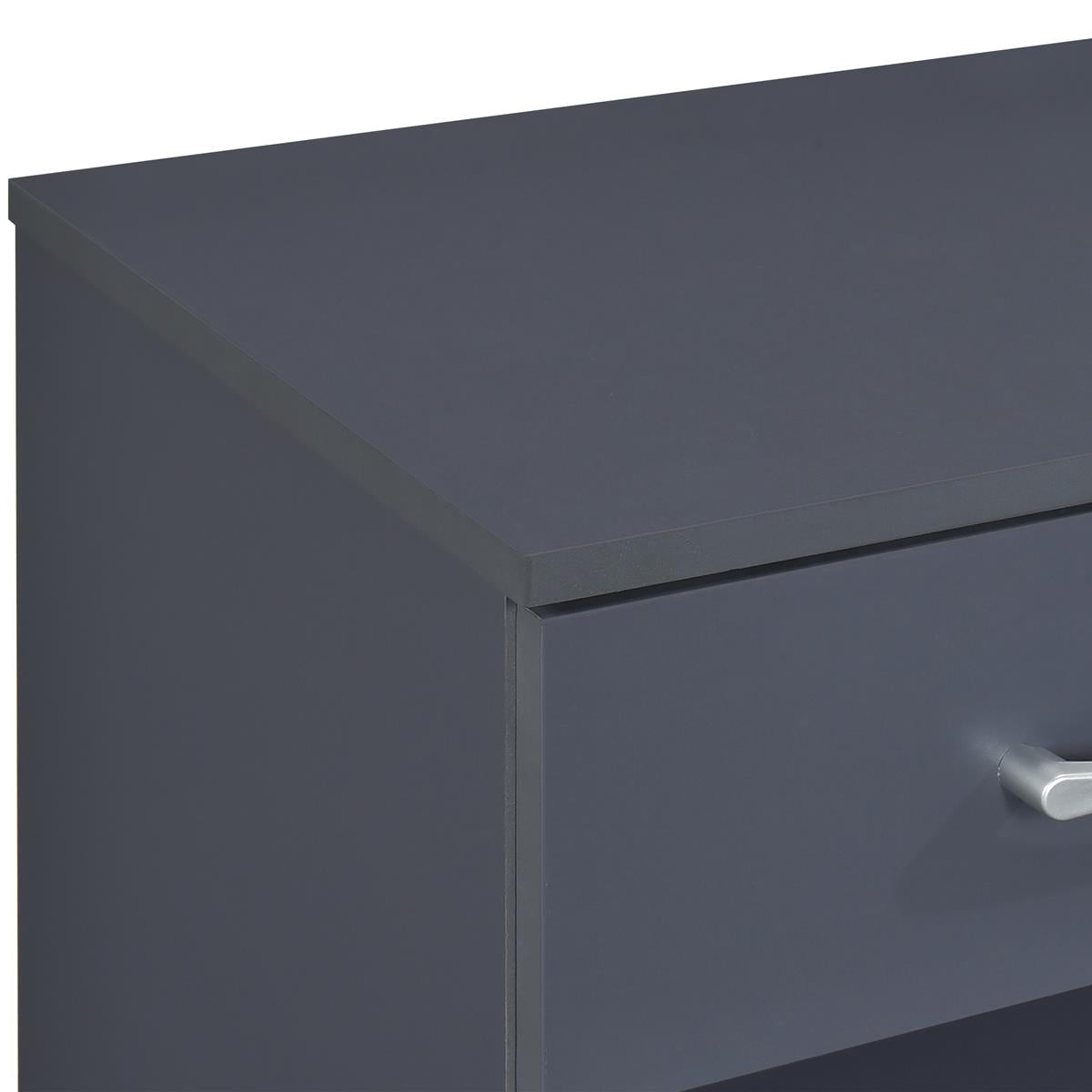Highbury 2 Door Double Wardrobe & 1 Drawer Bedside 2 Piece Bedroom Set