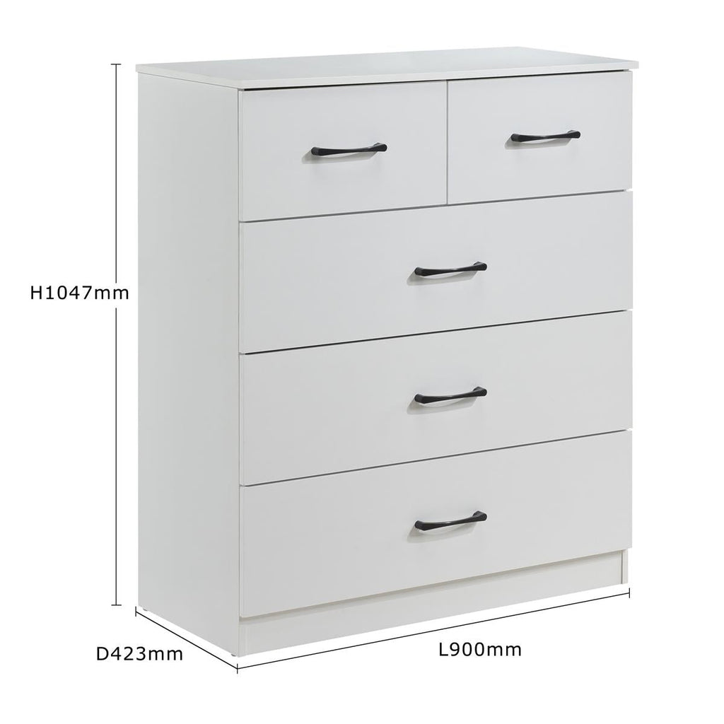 Paddington 3+2 Drawer Chest of Drawers