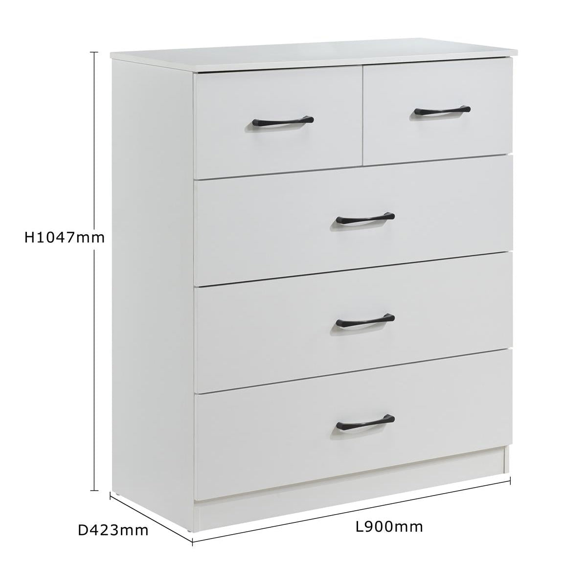 Paddington 3+2 Drawer Chest of Drawers