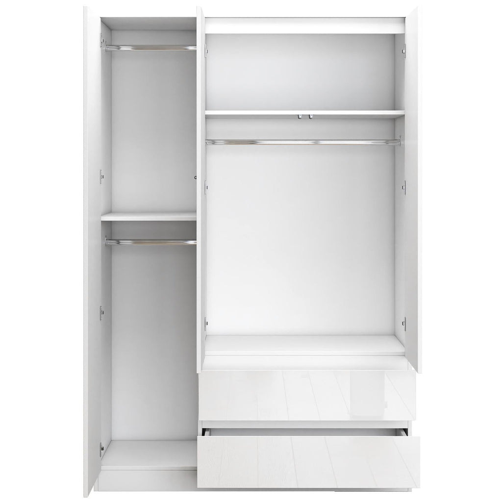 Soho 3 Door Wardrobe, 4 Drawer Chest & Bedside Tables 4 Piece Bedroom Set