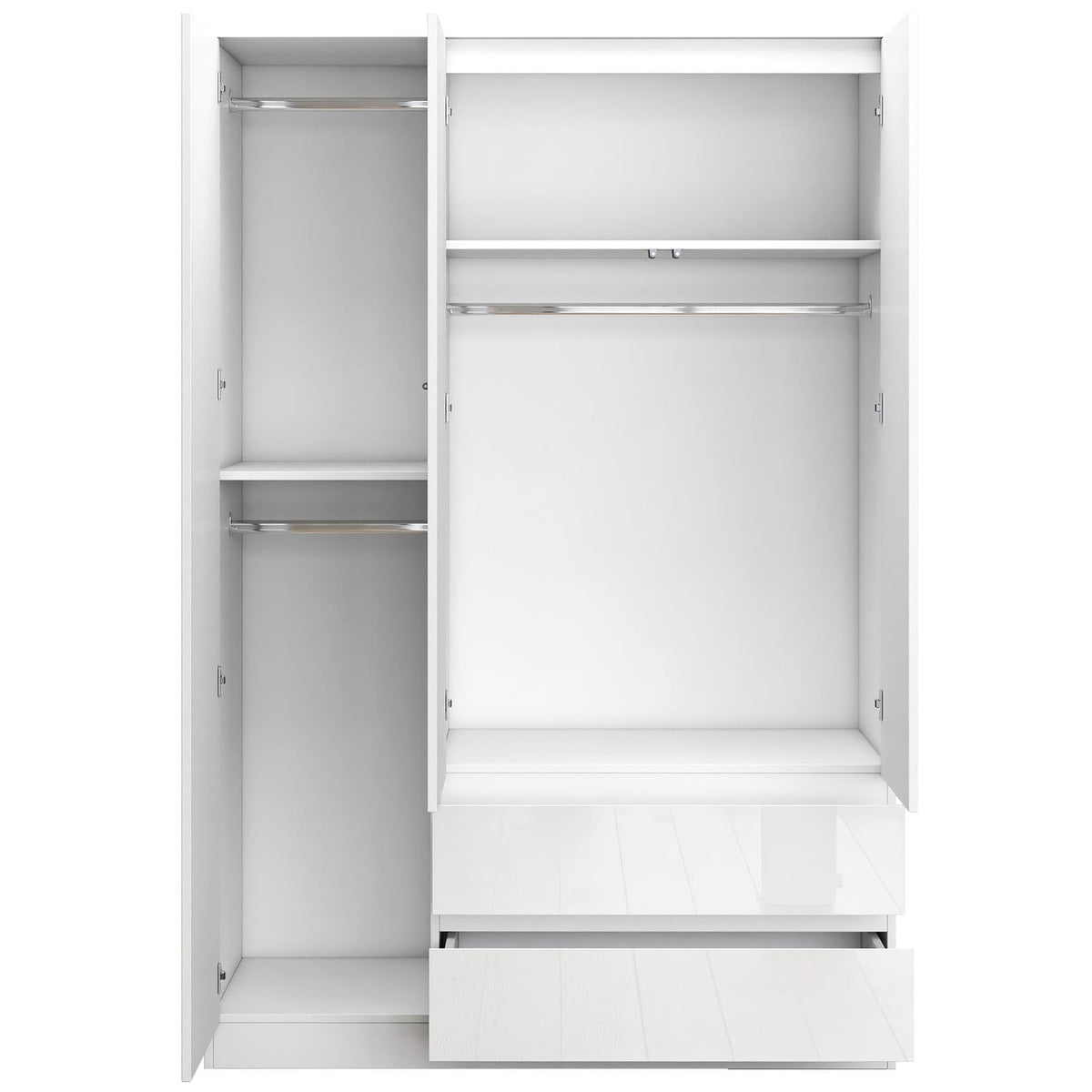 Soho 3 Door Wardrobe, 4 Drawer Chest & Bedside Tables 4 Piece Bedroom Set