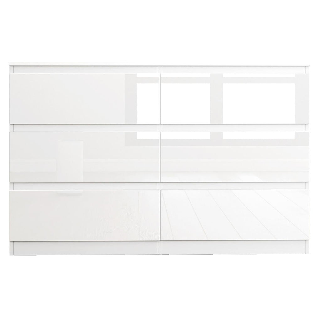 Soho 2 Door Wardrobe, 6 Drawer Chest & Bedside Tables 4 Piece Bedroom Set