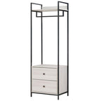 Alva Open Wardrobe Set with 2 Drawers & 4 Shelves