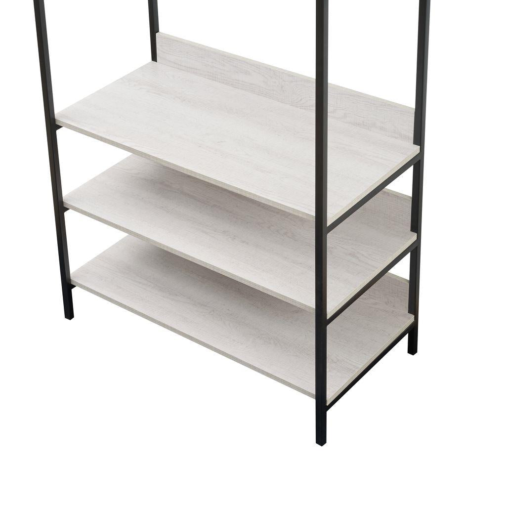 Alva Open Wardrobe with 4 Shelves