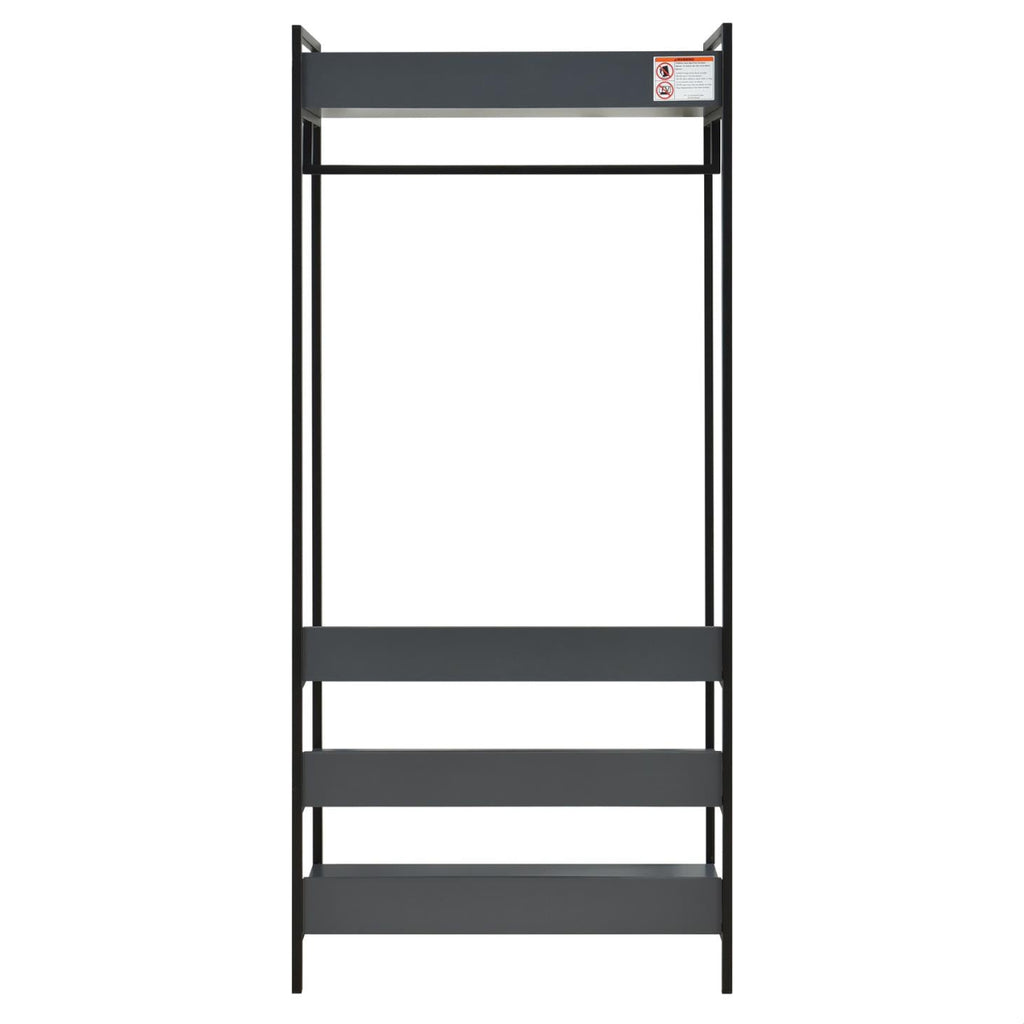 Alva Open Wardrobe with 2 Drawers 3 Piece Bedroom Set