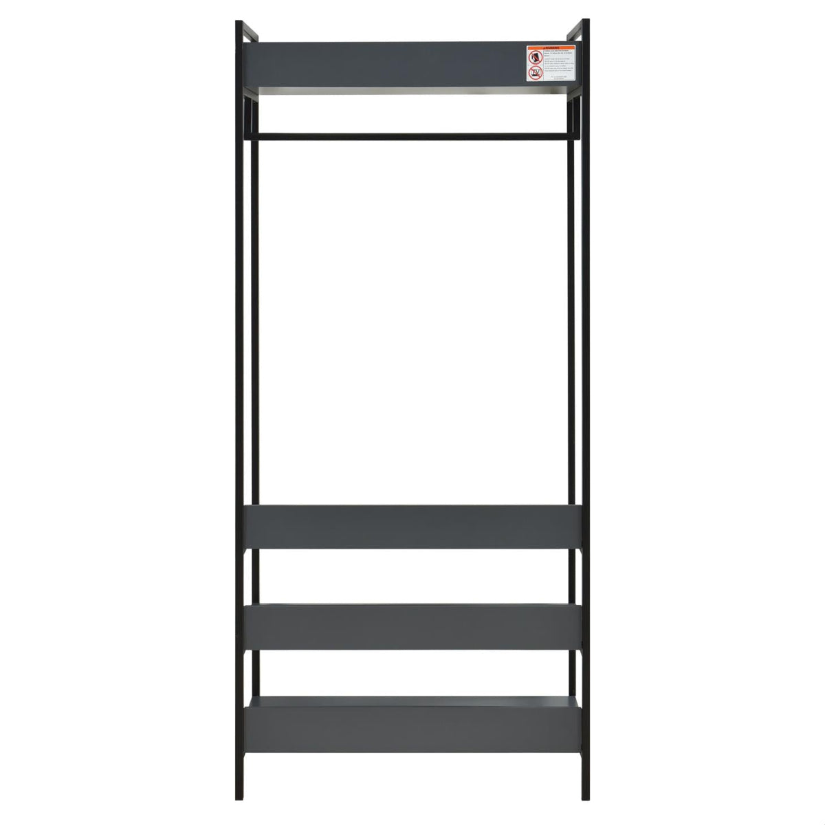 Alva Open Wardrobe with 2 Drawers 3 Piece Bedroom Set