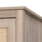 Willow Rattan 2 Door Wardrobe 3 Piece Bedroom Set