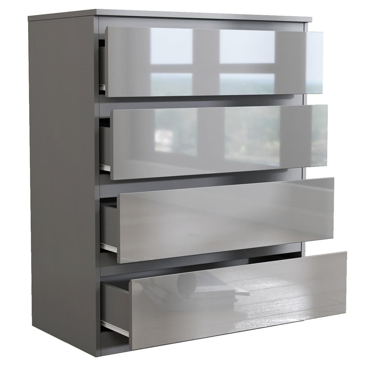 Soho 3 Door Wardrobe, 4 Drawer Chest & Bedside Tables 4 Piece Bedroom Set
