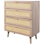 Willow Rattan 3 Door Wardrobe 3 Piece Bedroom Set