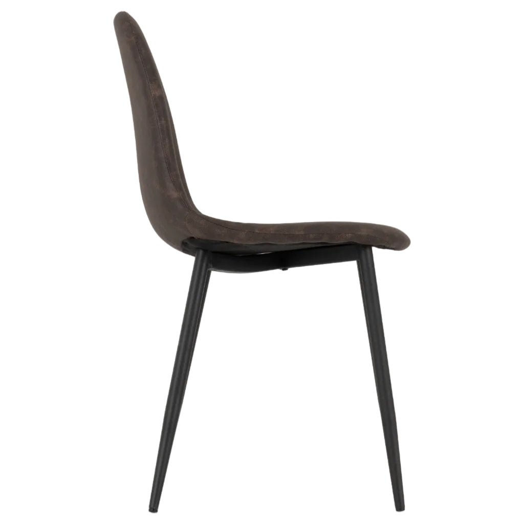 Pair of Athens Faux Leather Dining Chairs