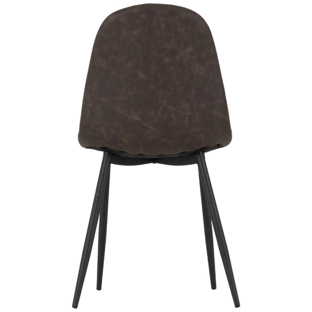 Pair of Athens Faux Leather Dining Chairs