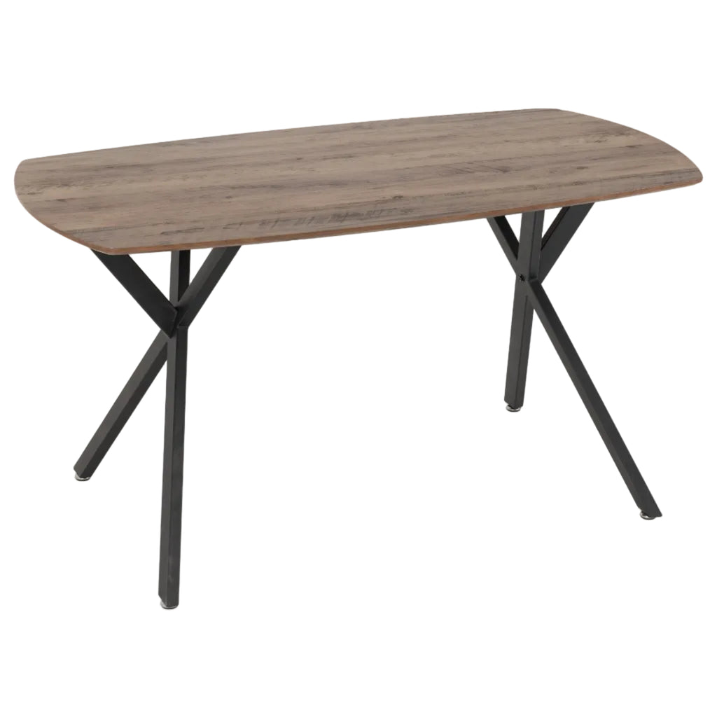Athens Dining Table with 4 Avery Velvet Dining Chairs