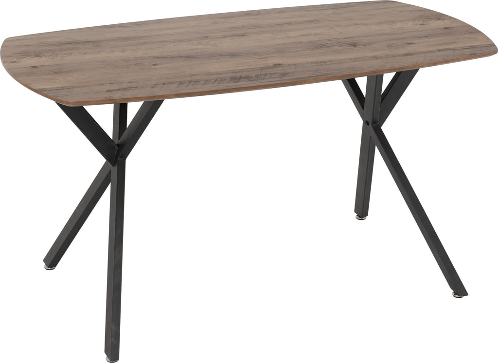 Athens Dining Table with 4 Avery Velvet Dining Chairs