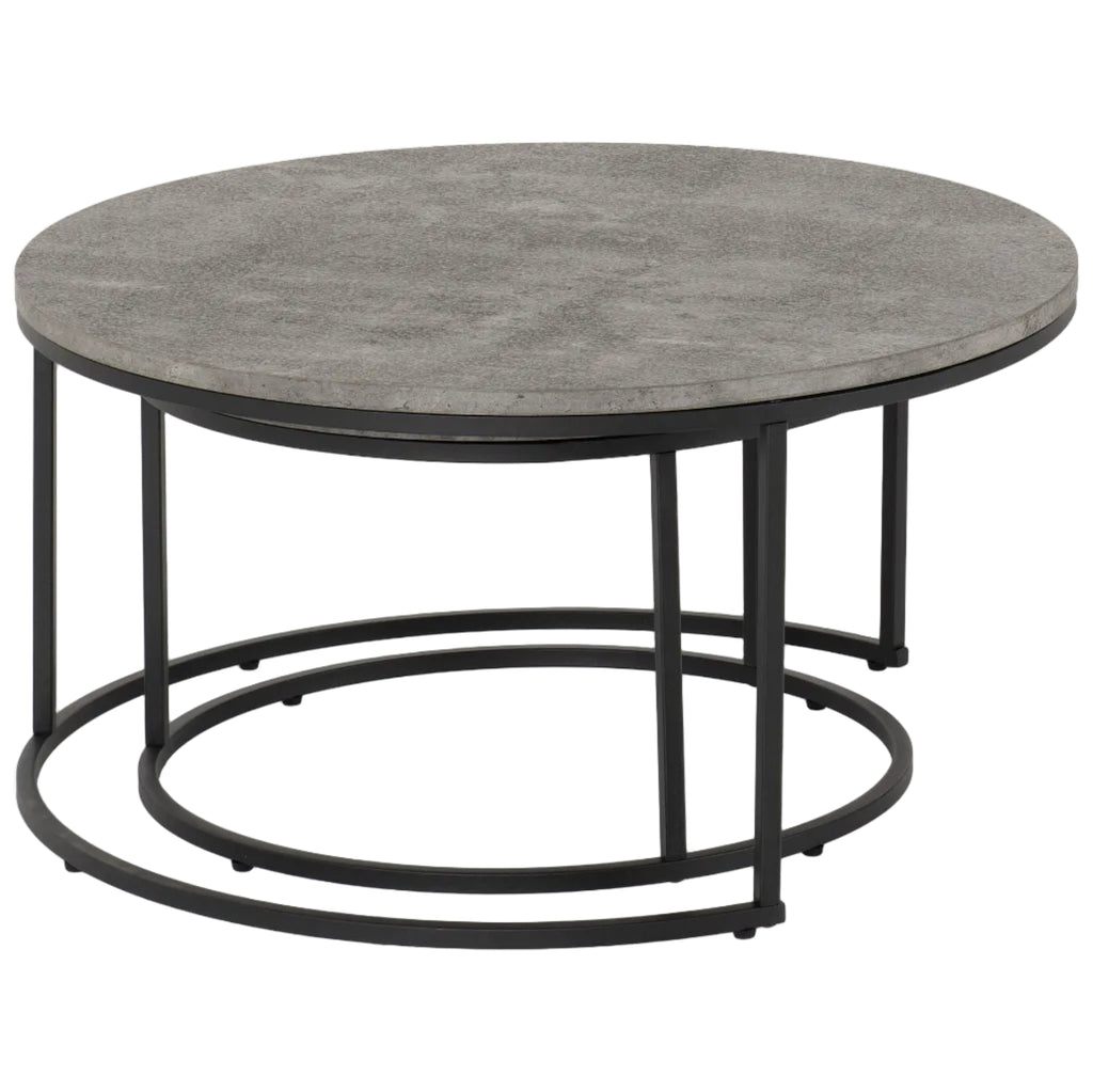 Athens Round Nesting Coffee Table Set