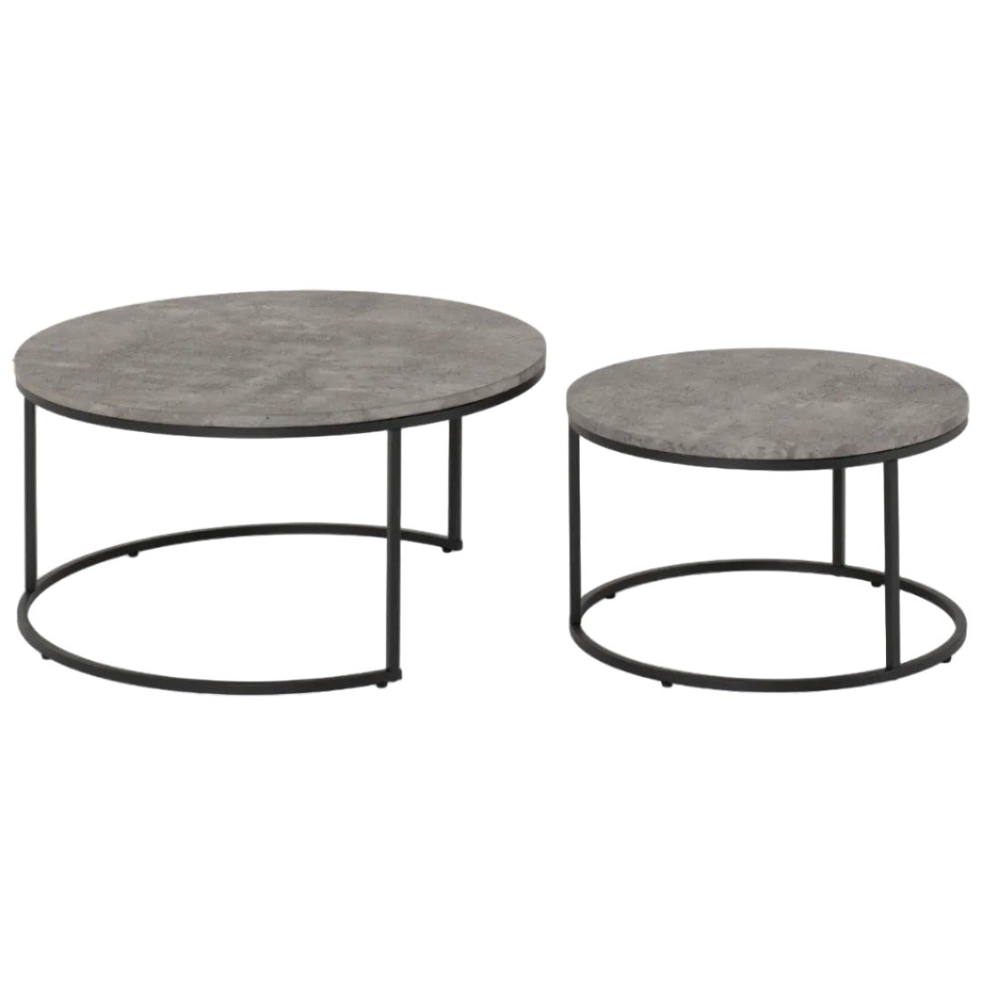 Athens Round Nesting Coffee Table Set
