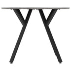 Athens Round Dining Table with 4 Lukas Velvet Dining Chairs
