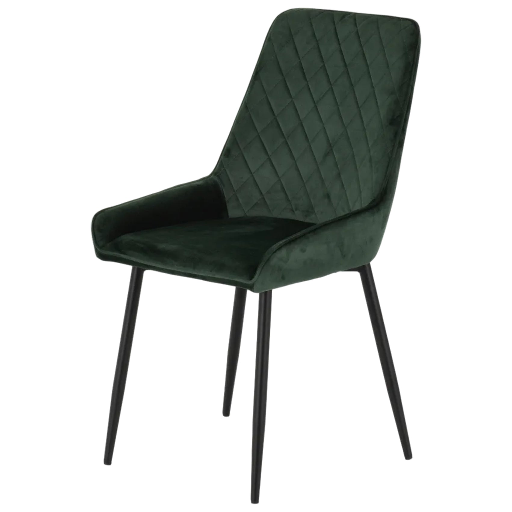 Athens Dining Table with 4 Avery Velvet Dining Chairs