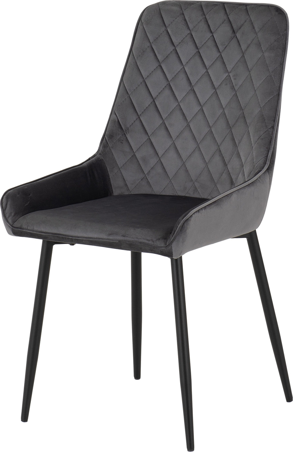 Athens Dining Table with 4 Avery Velvet Dining Chairs