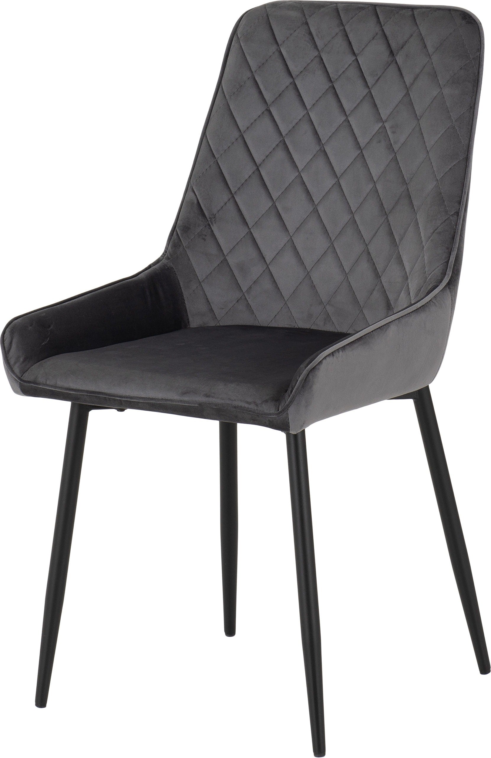 Athens Dining Table with 4 Avery Velvet Dining Chairs