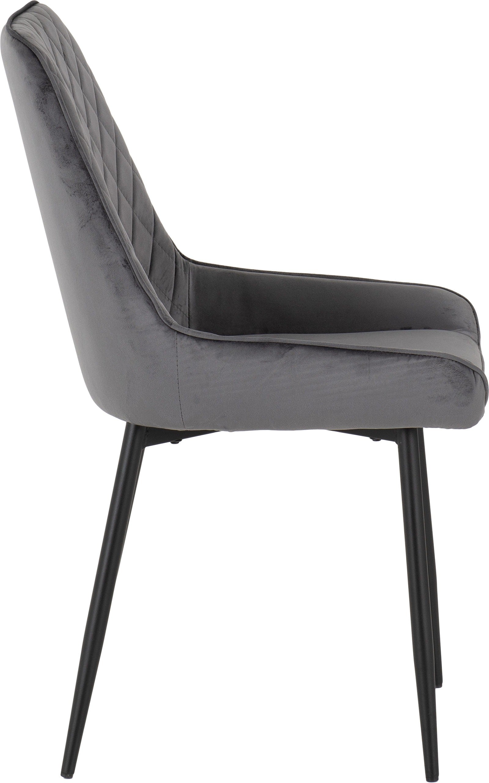 Athens Dining Table with 4 Avery Velvet Dining Chairs