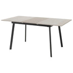 Avery Extending Dining Table with 4 Lukas Velvet Dining Chairs