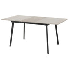 Avery Extending Dining Table with 4 Lukas Velvet Dining Chairs