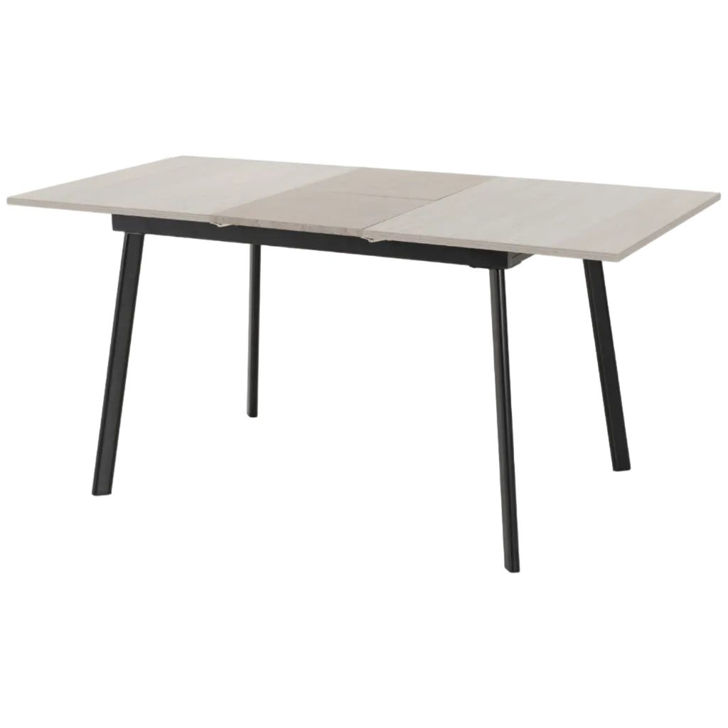 Avery Extending Dining Table with 4 Lukas Velvet Dining Chairs