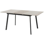 Avery Extending Dining Table with 4 Lukas Velvet Dining Chairs