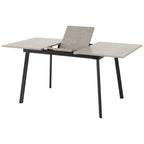 Avery Extending Dining Table with 4 Lukas Velvet Dining Chairs