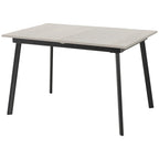 Avery Extending Dining Table with 4 Lukas Velvet Dining Chairs