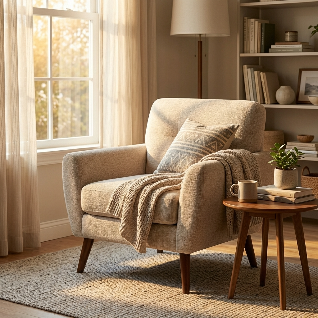 Harold Linen Armchair