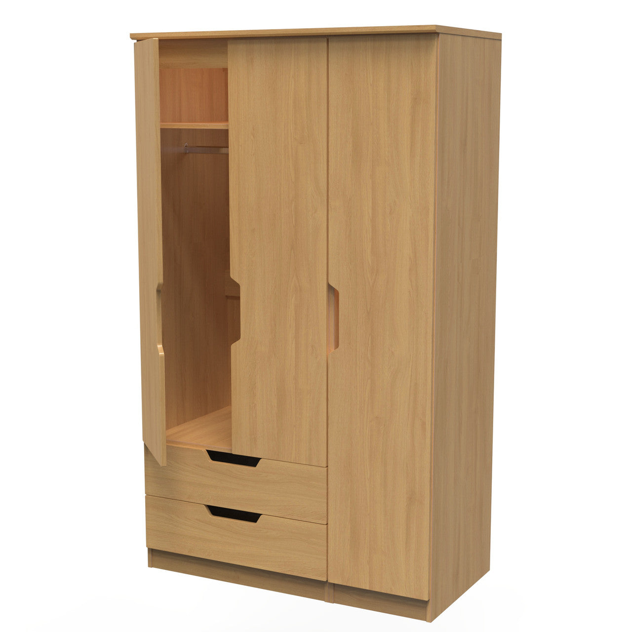 Bella Modern Oak Bedroom Set 8